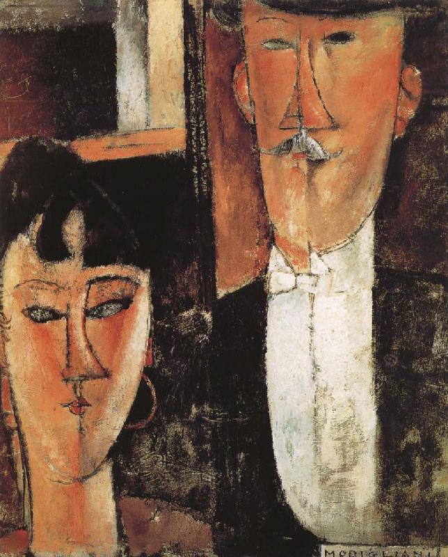 Amedeo Modigliani Bride and Groom France oil painting art